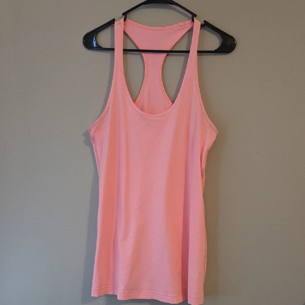 Lululemon Racerback Pink Tank Size 10 - Picture 1 of 4